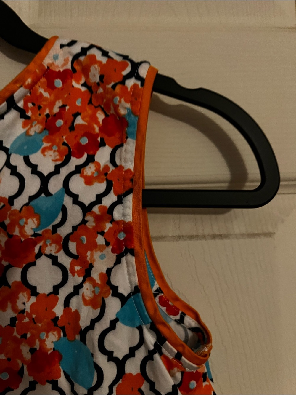 Crown & Ivy kids dress size XL, orange floral - Picture 5 of 8